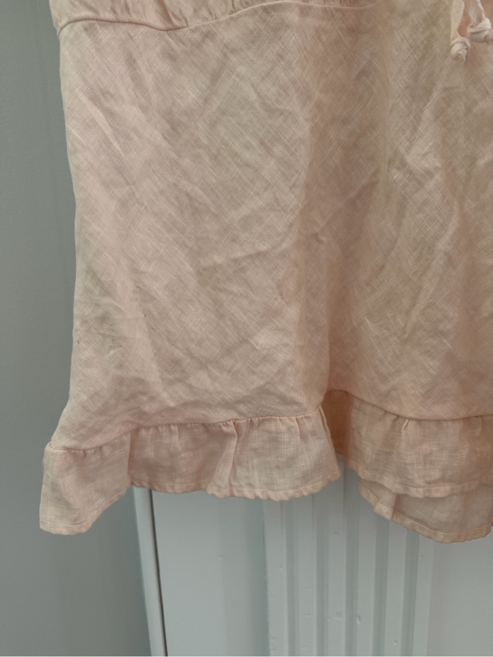 CP Shades Linen Light Pink Short-Sleeve Peasant Top - Picture 3 of 4